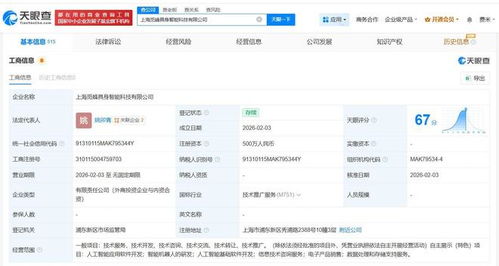 智元机器人领衔，觅蜂具身智能科技公司落户上海 500万注册资本撬动AI基础软件开发新局